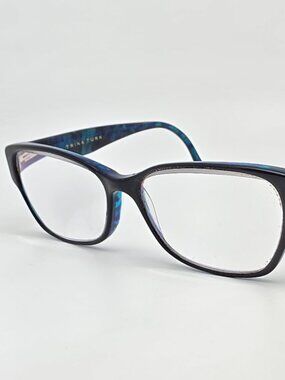 Trina Turk Britt Black on Turquoise Tortoise Eyeglasses Frame 52-15-135